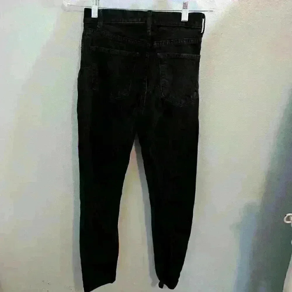 Reformation Serena high crop skinny jean size 27 black denim - Picture 2 of 4
